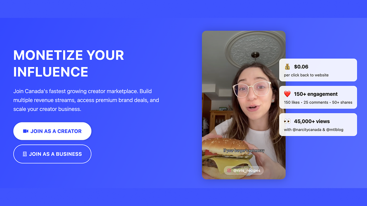 Screenshot of Locals.tv homepage