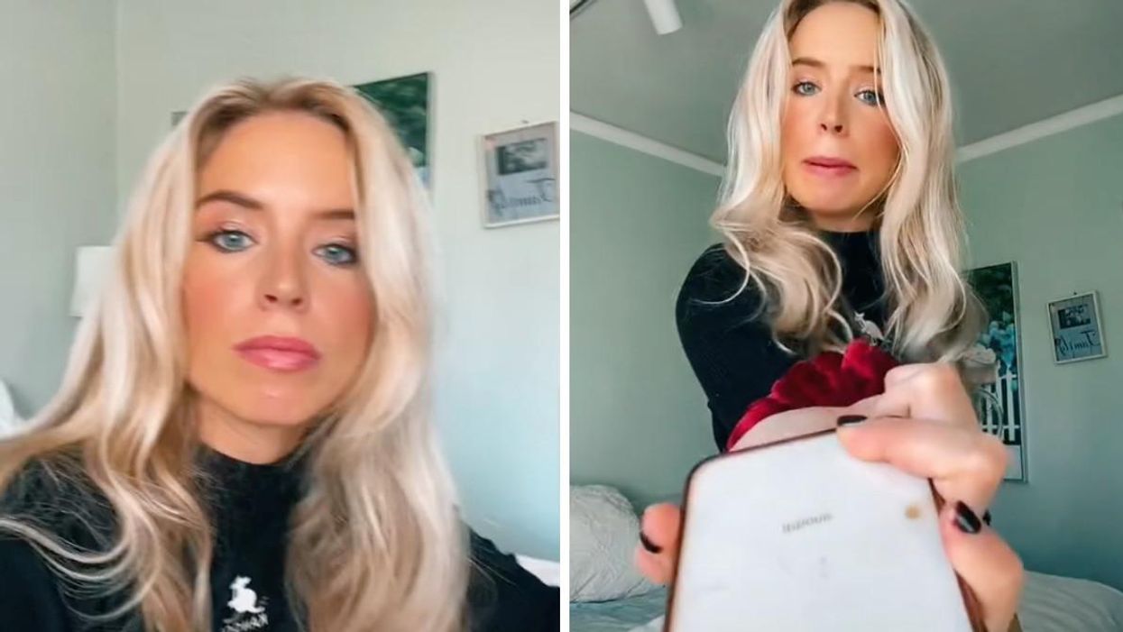 Screenshots from the TikTok.