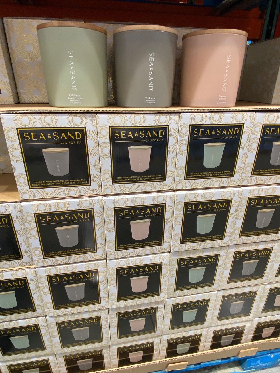 Sea & Sand scented candles at Costco.