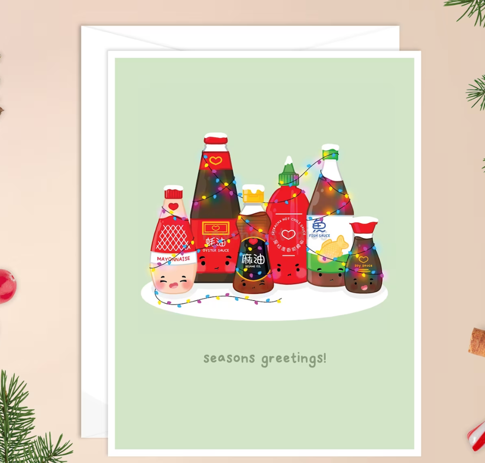 Seasons Greetings Christmas Card.