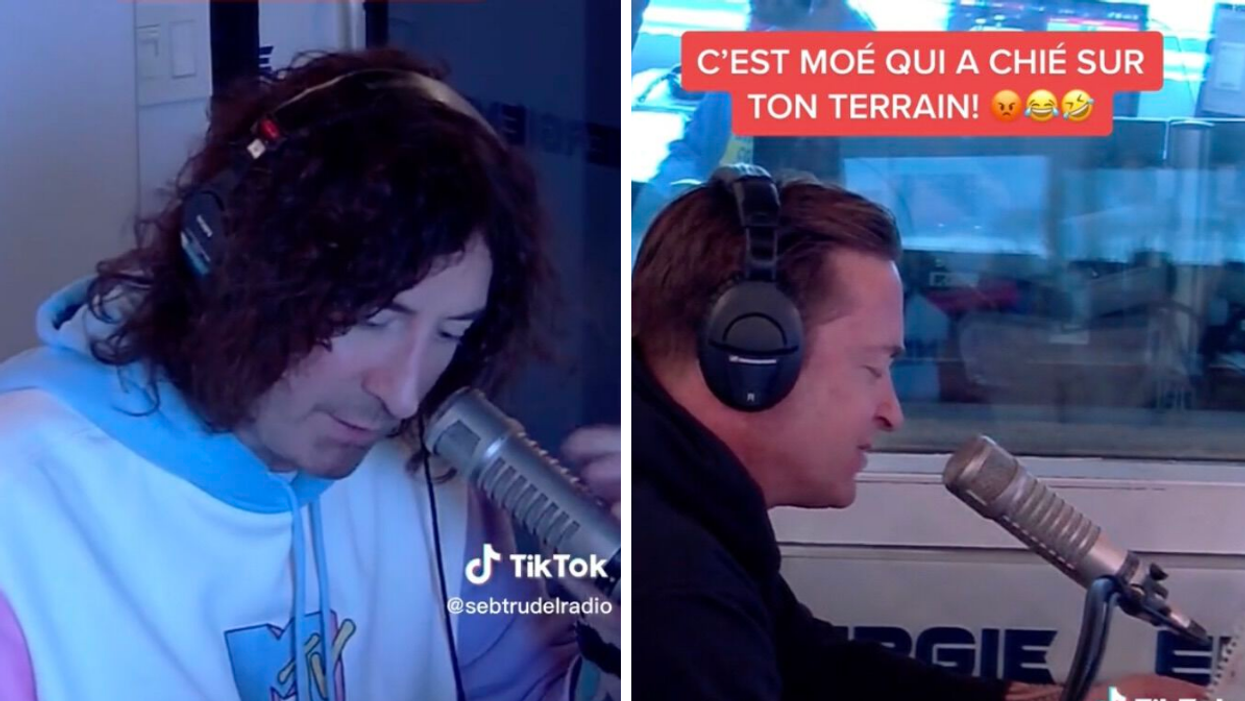 Sébastien Trudel. Droite : Mario Tessier.
