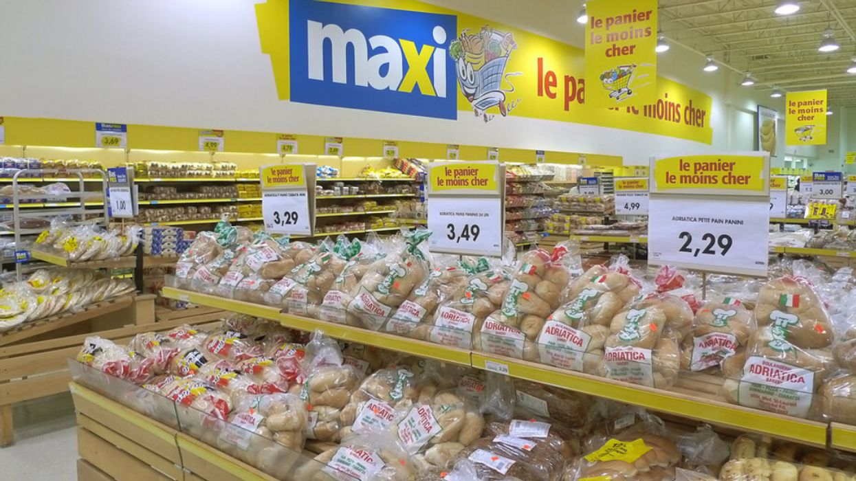 Section boulangerie d'un Maxi.