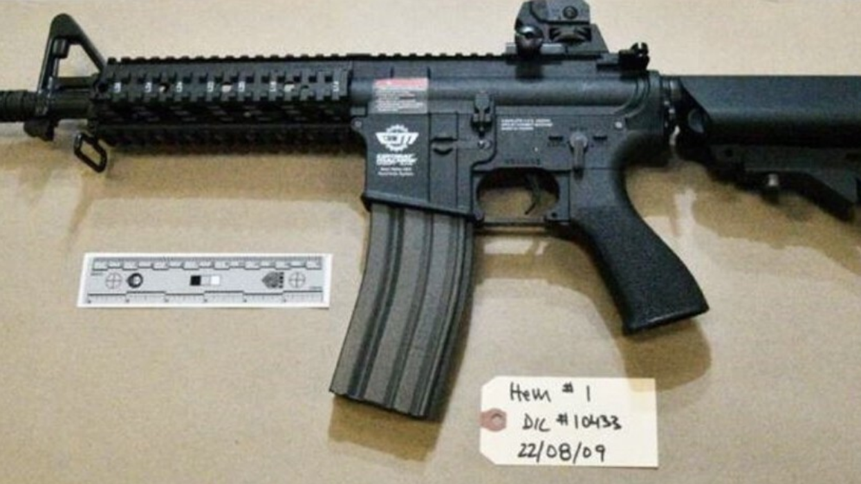 Seized air soft gun.