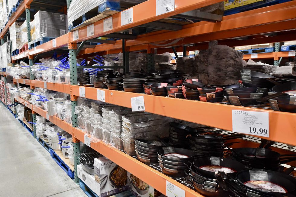 Selection of professional cookware at Costco Business Centre.