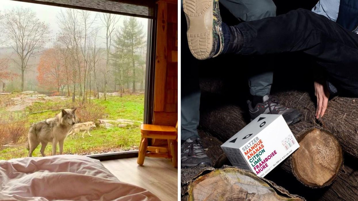 Seltzer Boréale lance un concours et tu pourrais gagner une nuitée insolite dans un chalet avec des loups
