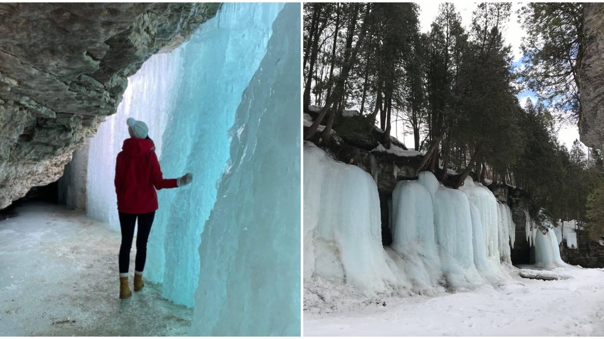 Sentiers d'hiver près de Québec : cet endroit ressemble à l'intérieur d'un glacier