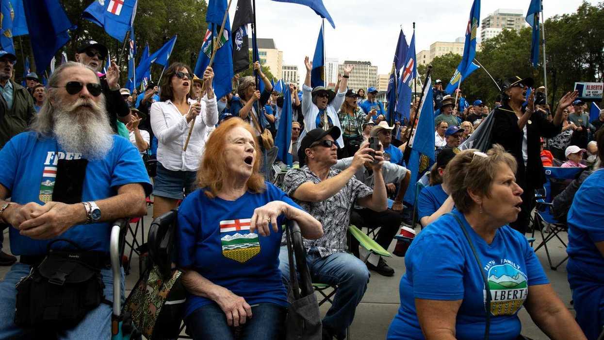 Separatists rally in lead-up to Alberta's birthday