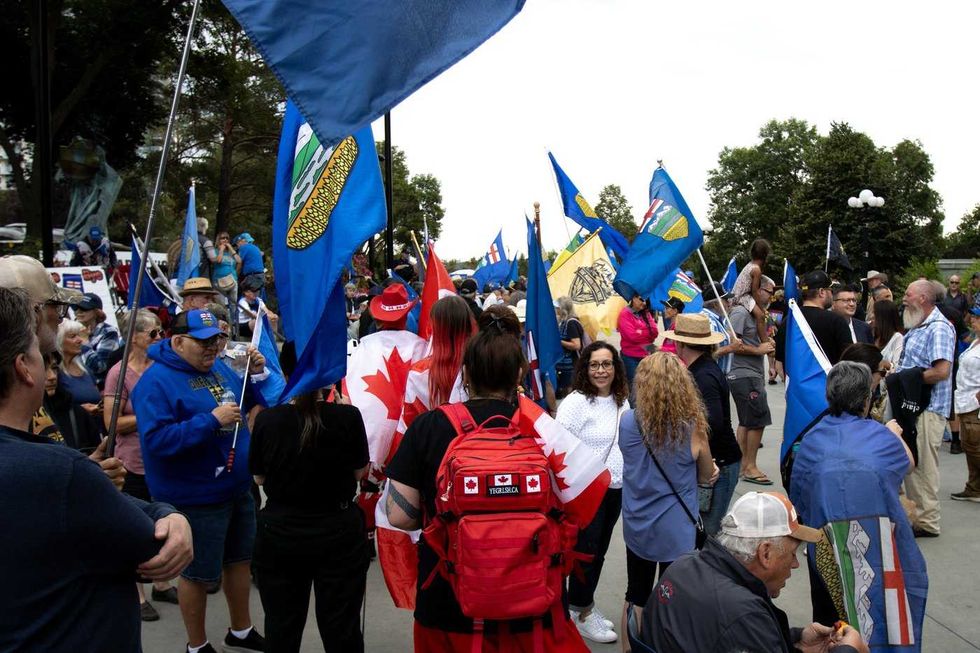Separatists rally in lead-up to Alberta's birthday