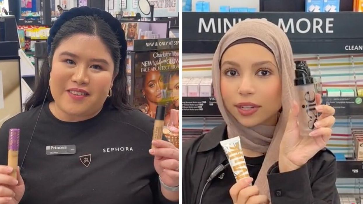 Sephora employees on TikTok.