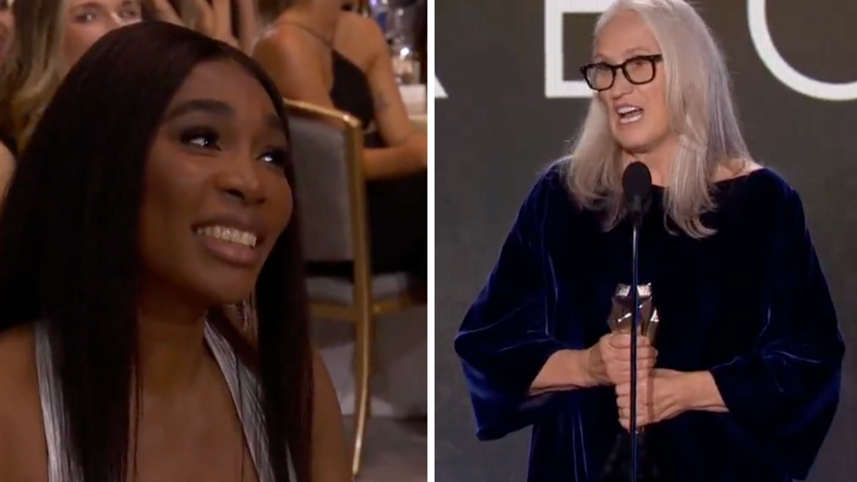 Serena Williams. Right: Jane Campion.