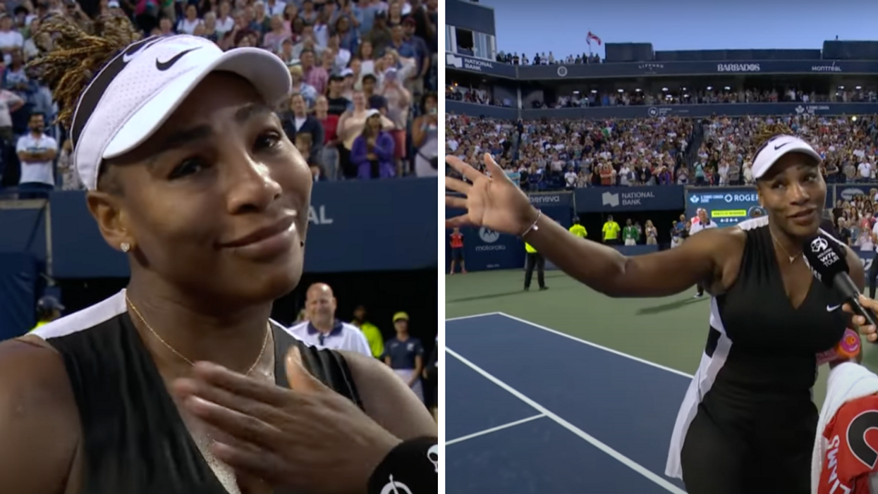 Serena Williams says goodbye at the National Bank Open in Toronto.