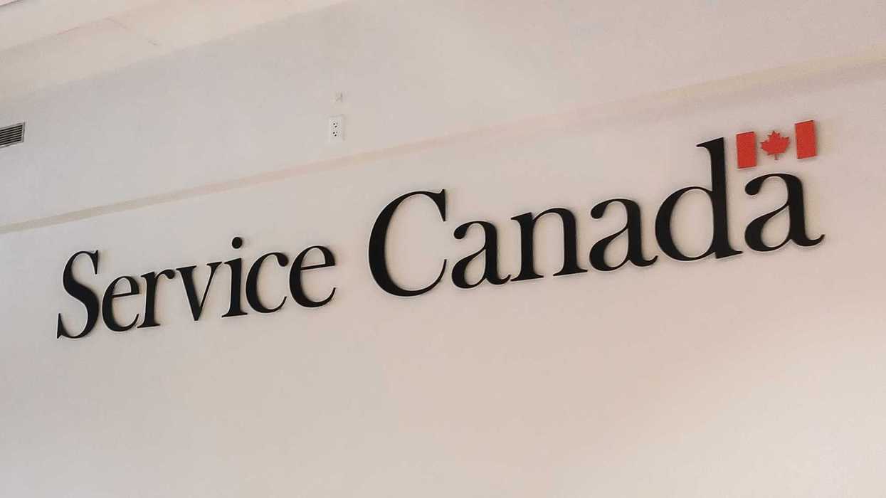 service canada sign in building
