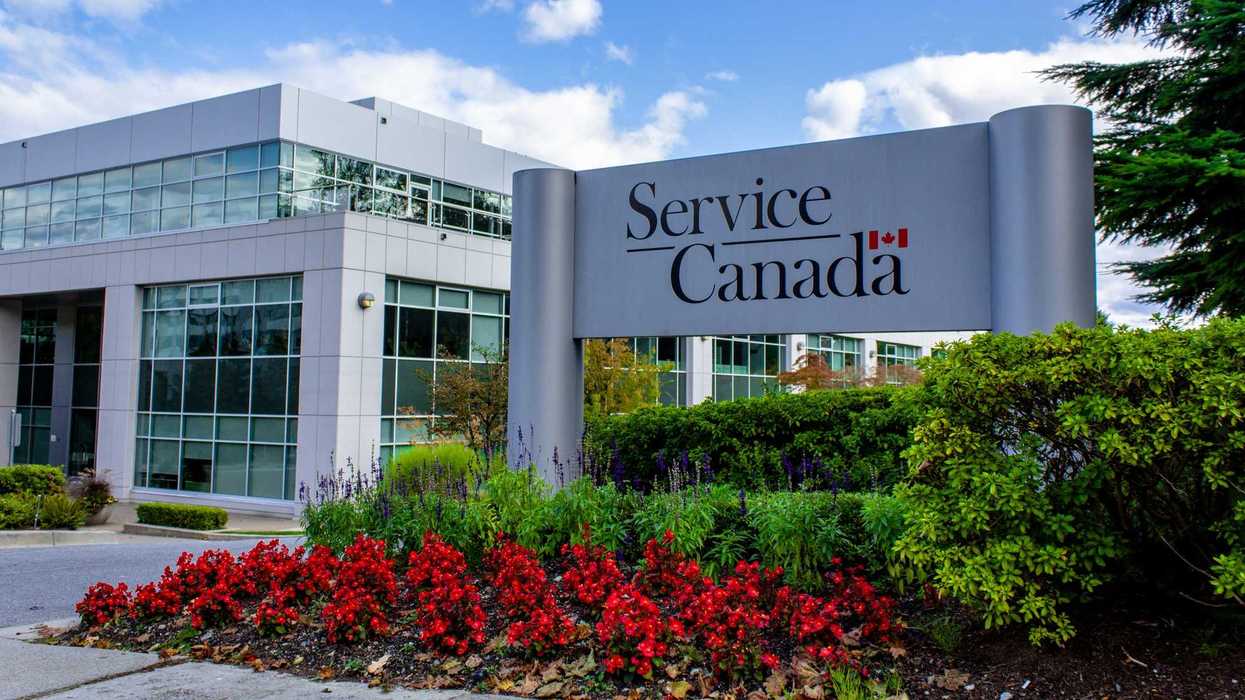 service canada sign in front of a building in vancouver bc