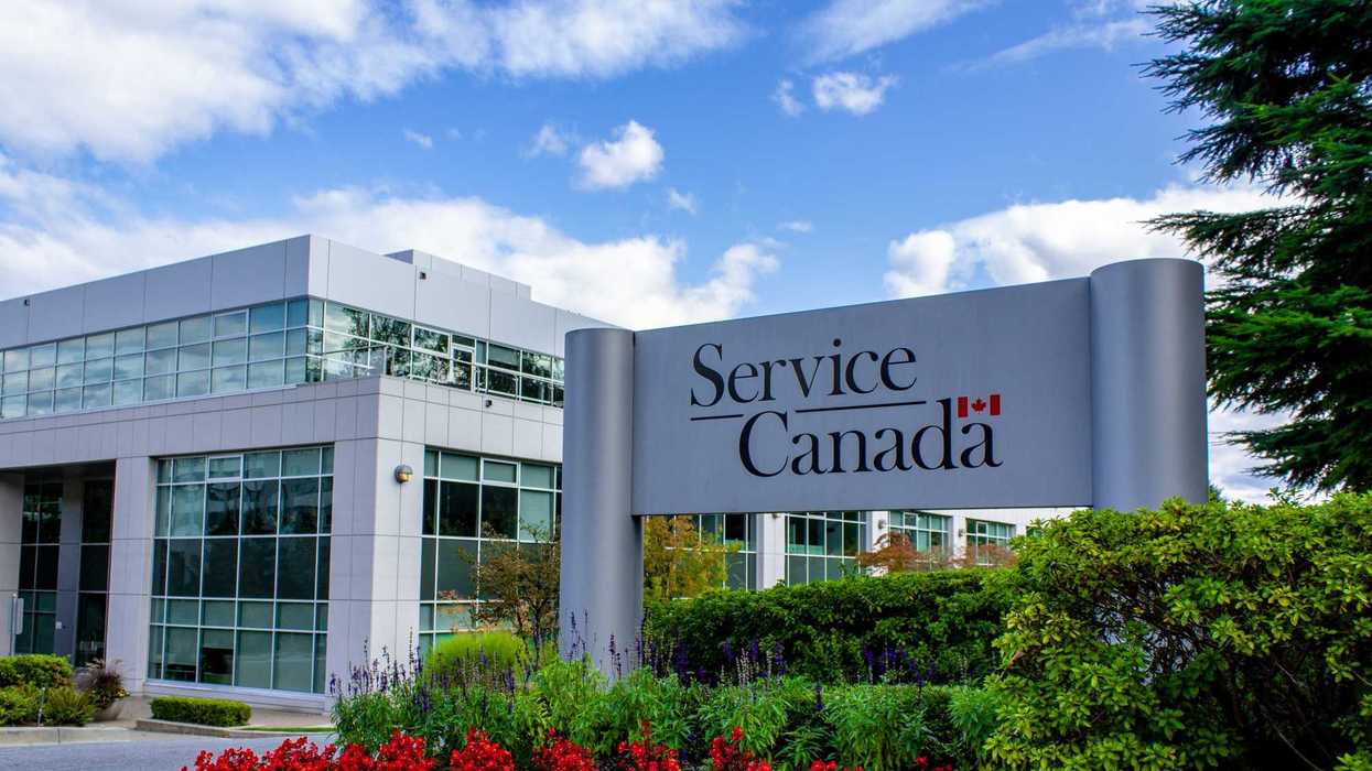 service canada sign outside of building in vancouver