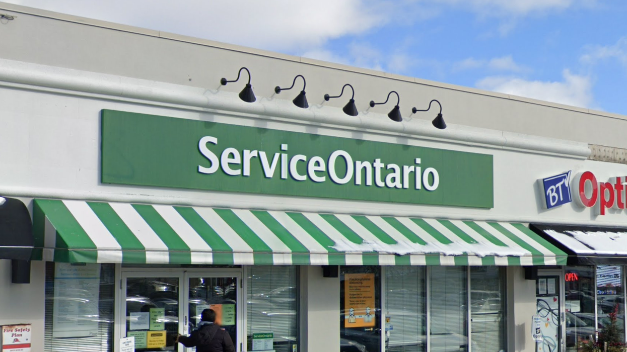 ServiceOntario in Mississauga.