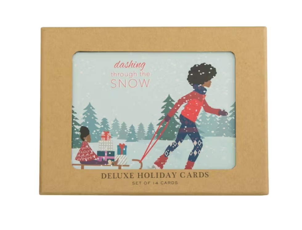 Set Of 14 Boxed Cards, Sleigh Ride.