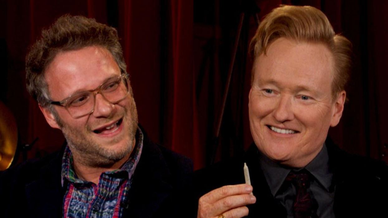 Seth Rogen & Conan O'Brien Got High Together On Air (VIDEO)
