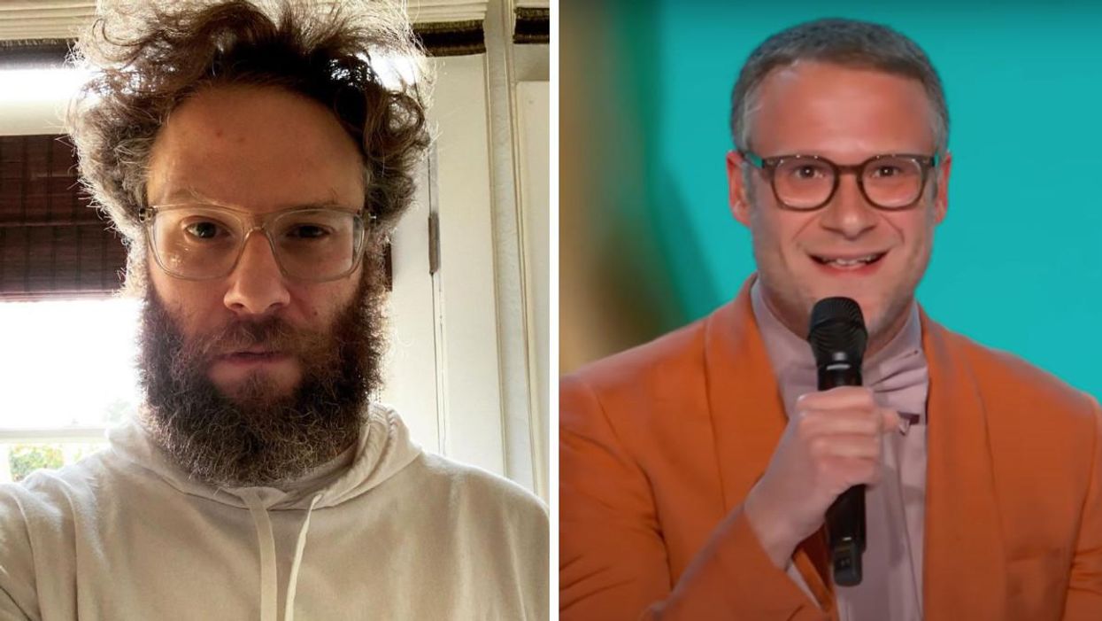Seth Rogen Looked So Different Last Night As He Roasted The Emmys' COVID-19 Measures
