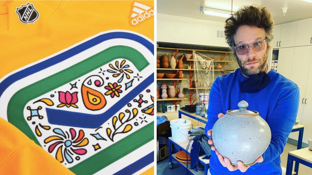 Seth Rogen Wants To Trade One Of His Vases For A Canucks Diwali Jersey & It's All So Random
