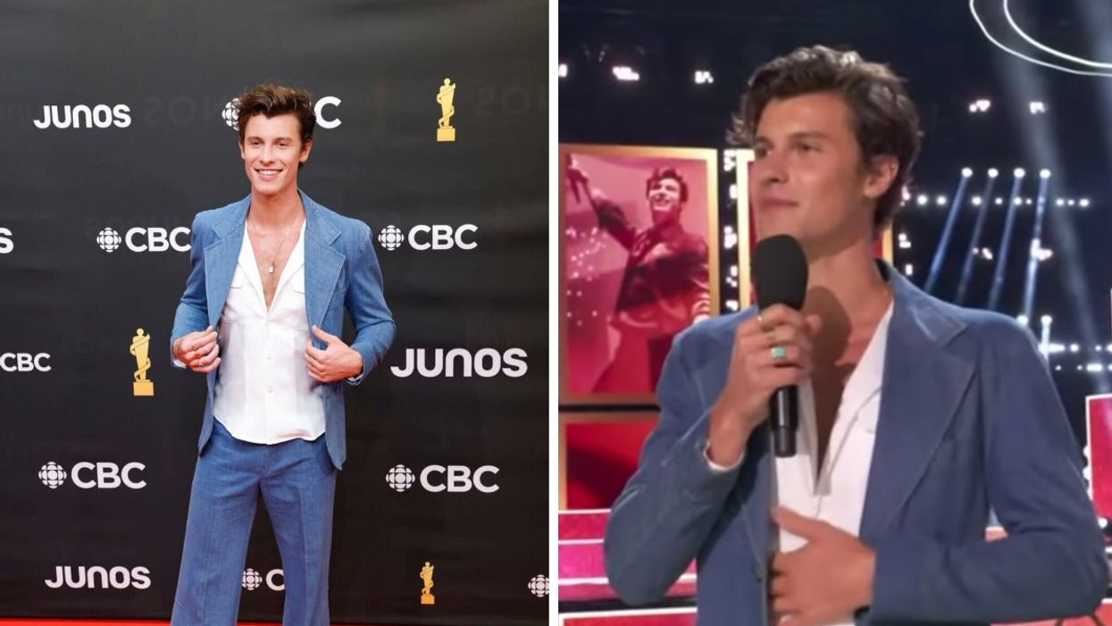 Shawn Mendes at the JUNOS.