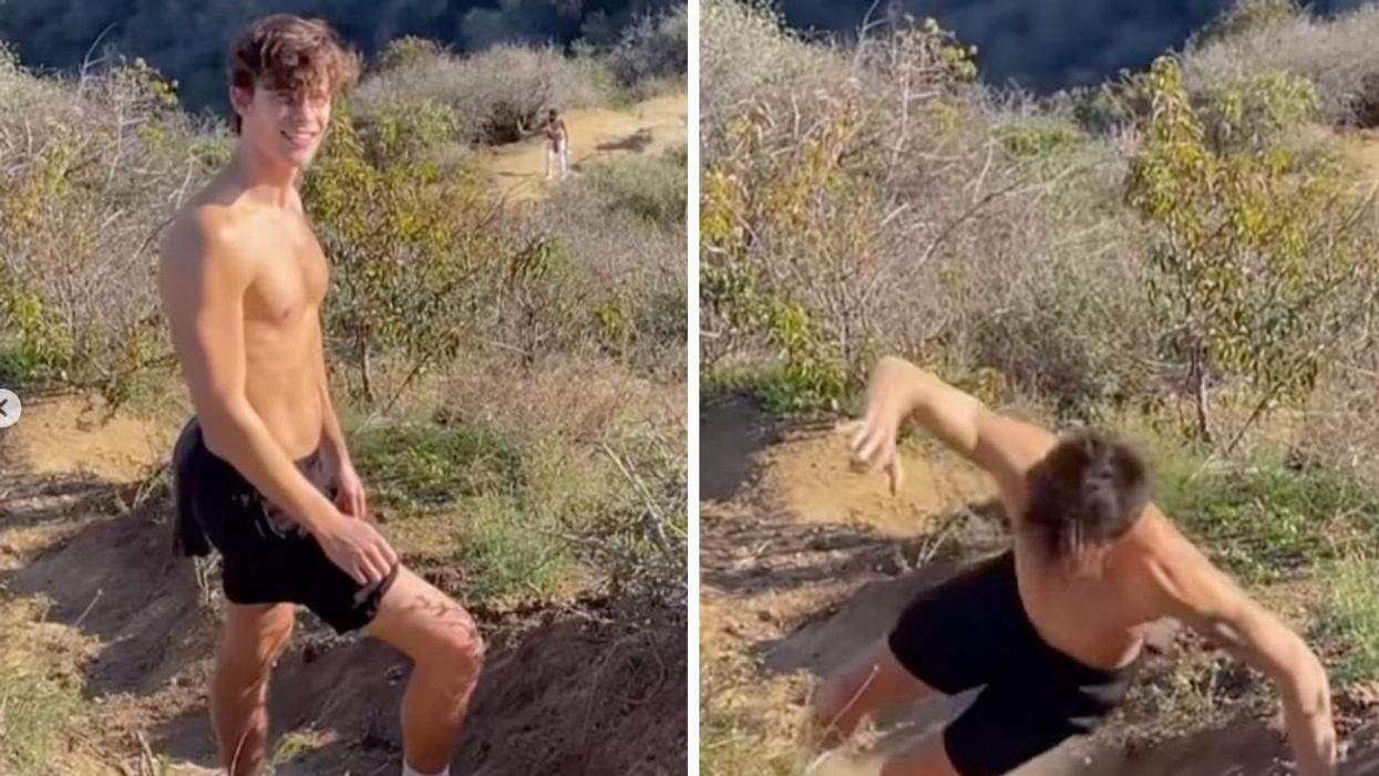 Shawn Mendes Took A Tumble While Trying to Take A Thirsty Insta & LOL Relatable (VIDEO)
