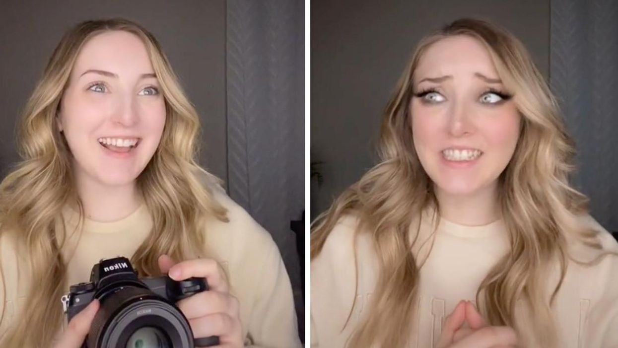 Shayla Herrington recreating the scene on her TikTok.