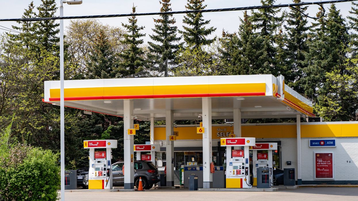 Shell gas station in Canada (illustrative).
