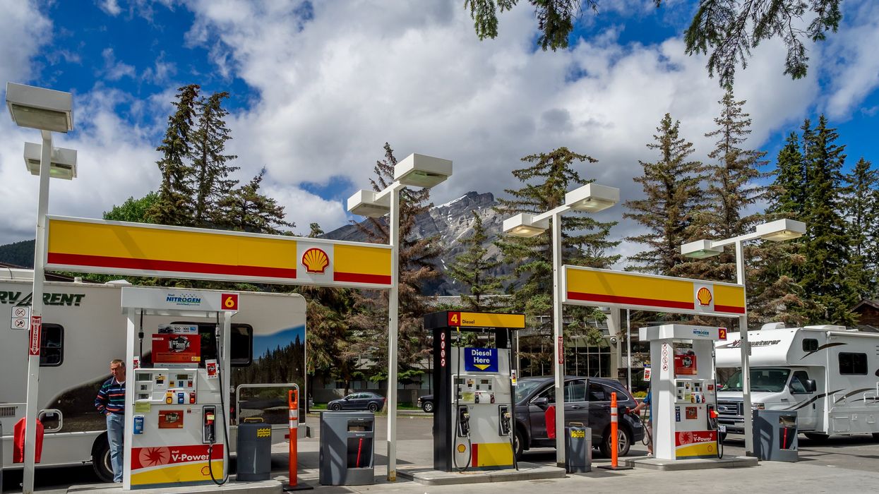 Shell gas station in Canada.
