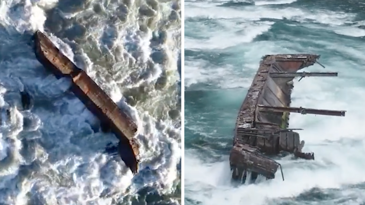 Shipwreck in Niagara Falls.
