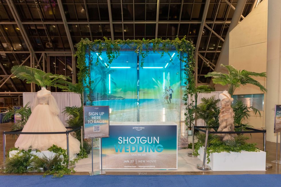'Shotgun Wedding' Rage Room at Canada's Bridal Show.