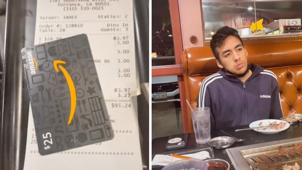 Siblings Used An Amazon Gift Card To Tip Their Server & TikTok Is Divided Over It