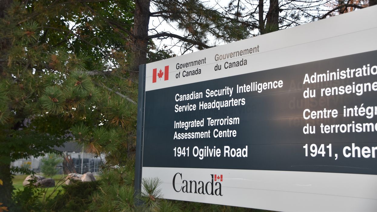 sign at csis headquarters in ottawa