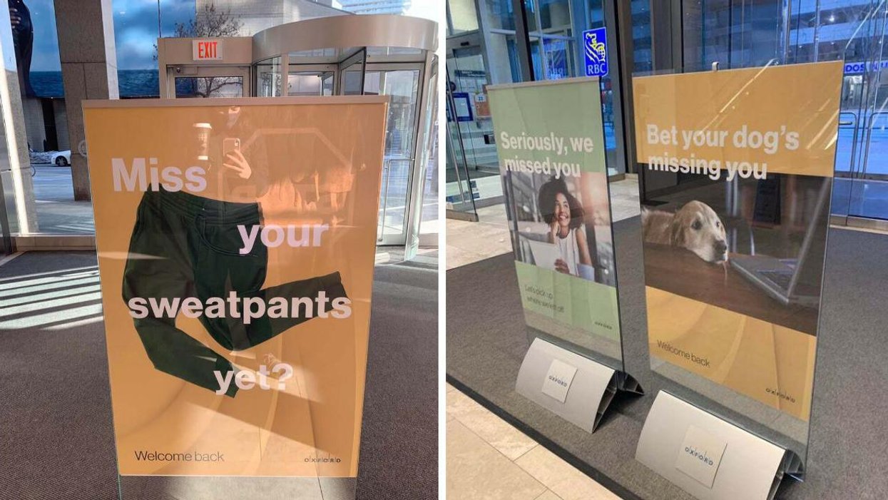 Toronto Company Removes Signs That Welcome People Back To The Office After Backlash - Narcity