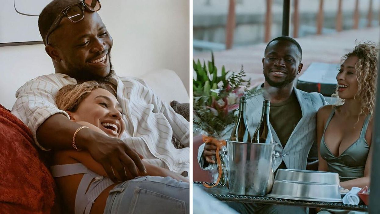 Sikiru "SK" Alagbada and Raven Ross from season 3 of Love Is Blind.