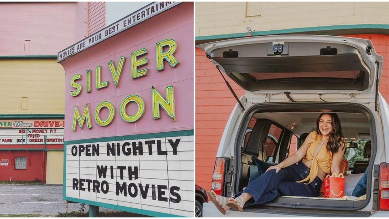 Silver Moon Drive-In Theater In Florida Show Feel Good Double Features For $6 This Month