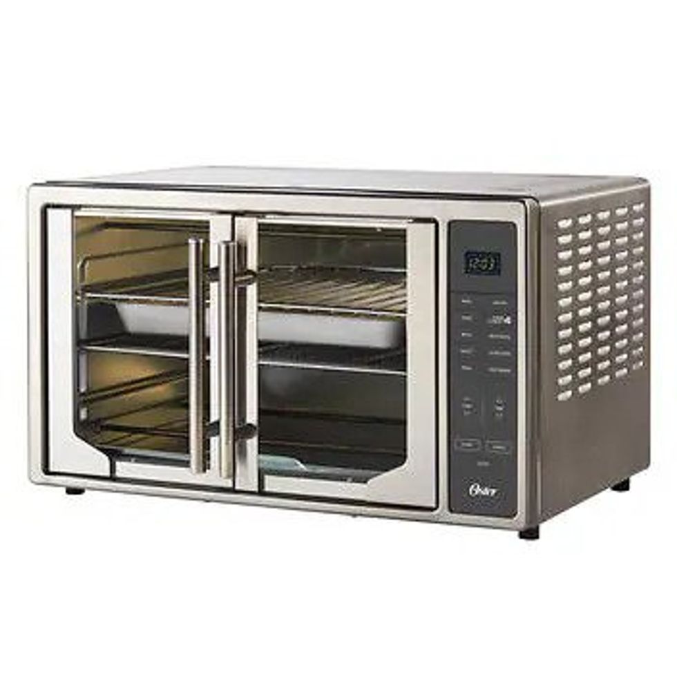 silver oster digital toaster oven with air f2ry