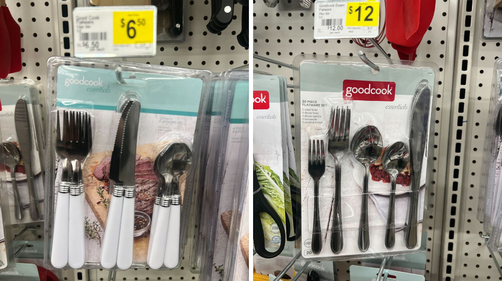 Silverware sets from Dollar General.