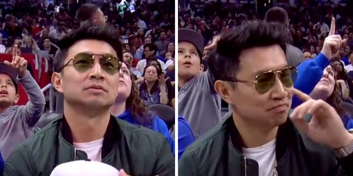 Simu Liu s Name Got Absolutely Mangled At A Basketball Game But His simu-liu-s-name-got-absolutely-mangled-at-a-basketball-game-but-his