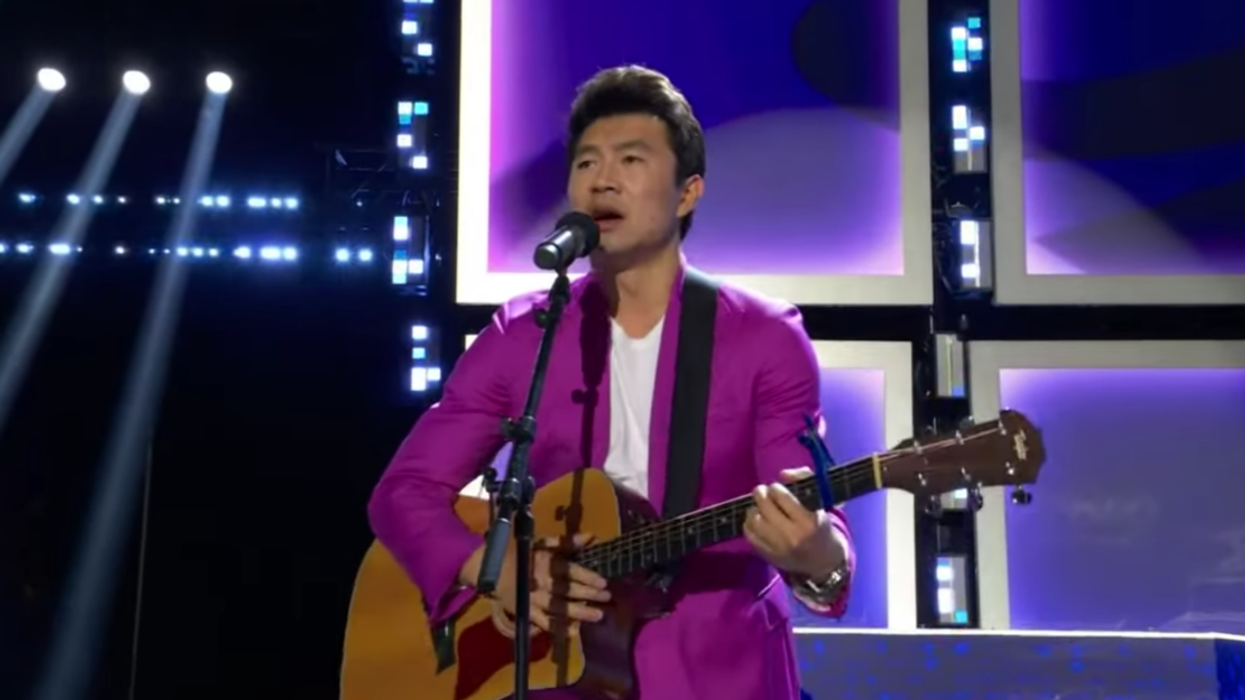Simu Liu at the Junos.