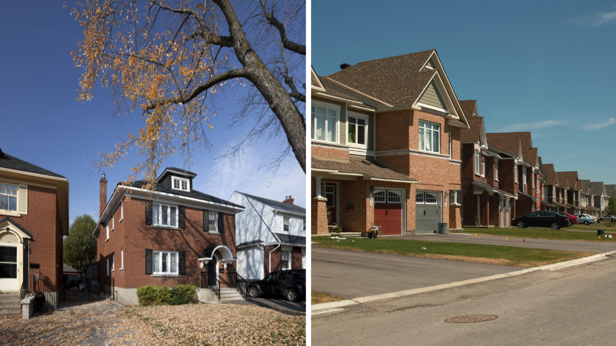 Single family homes in Ottawa Ontario.