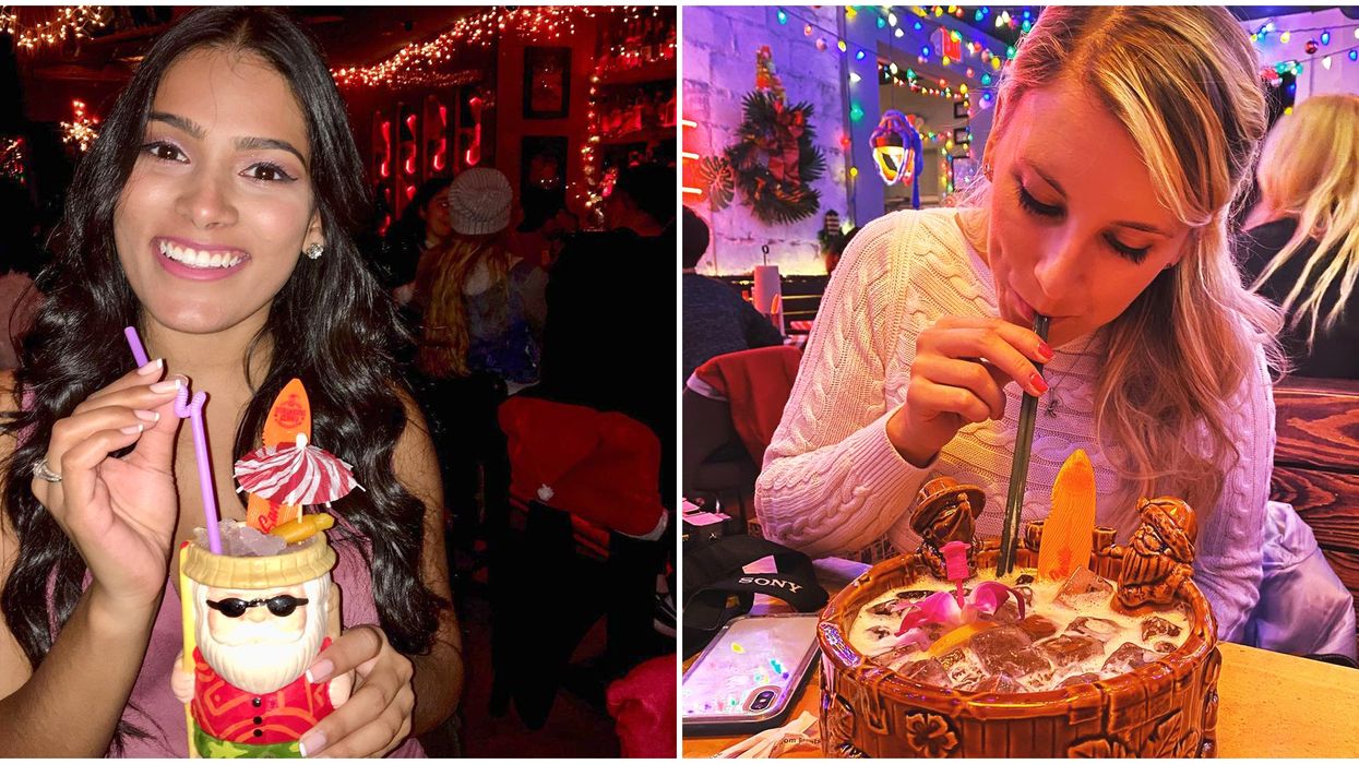 Sippin' Santa In Ottawa A Christmas-Themed Bar With Outrageous Tiki Drinks