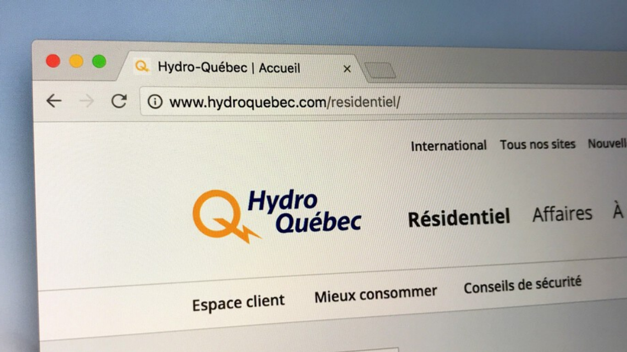 Site Web Hydro-Québec.