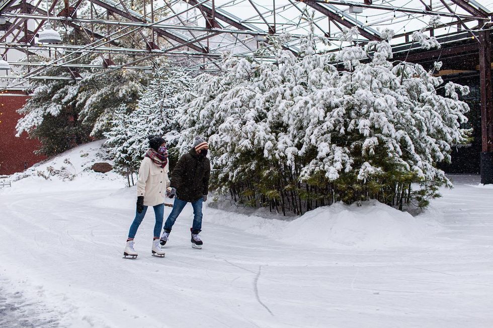 Skating trail at Evergreen Brick Works.