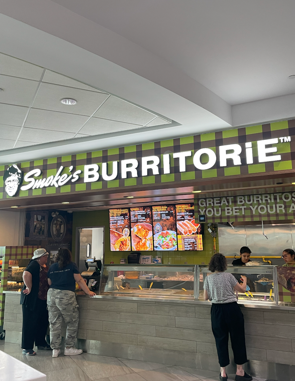 Smoke's Burritorie at Pearson Airport.