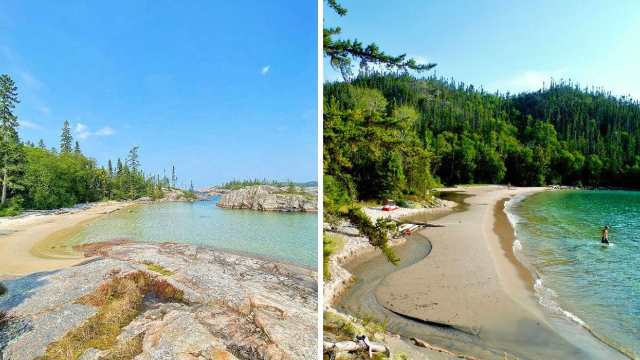 Smooth sand beaches with clear water.