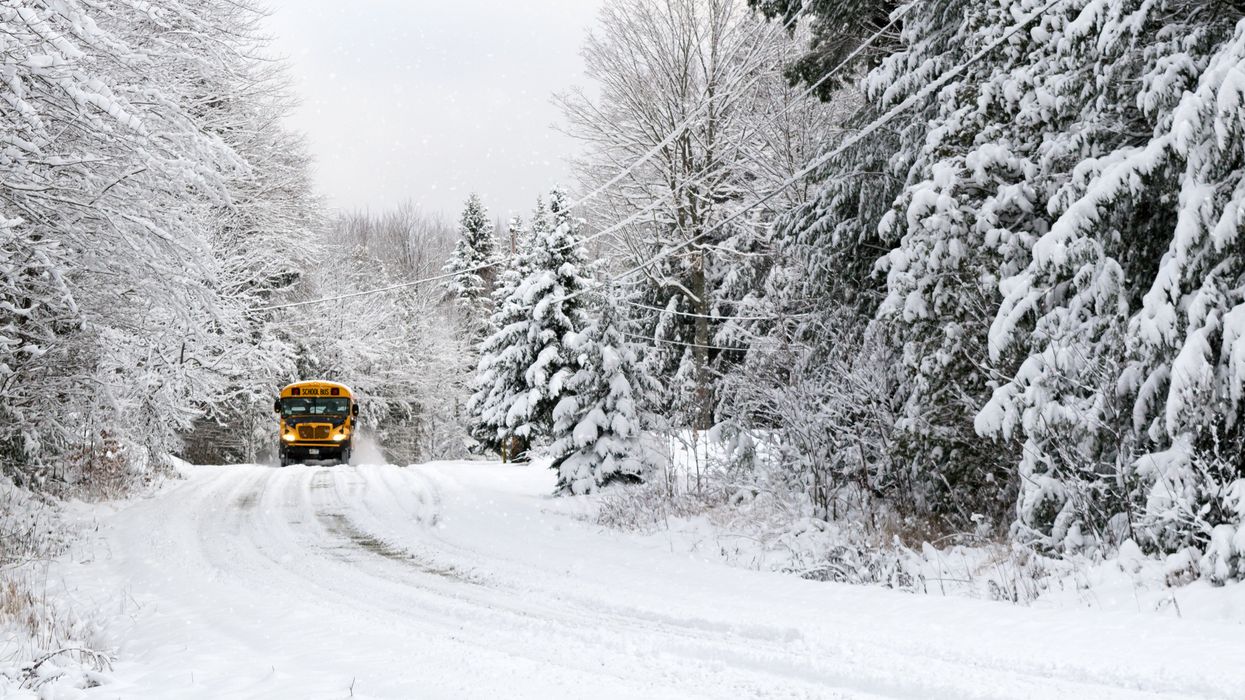 Snow in Northern Ontario.