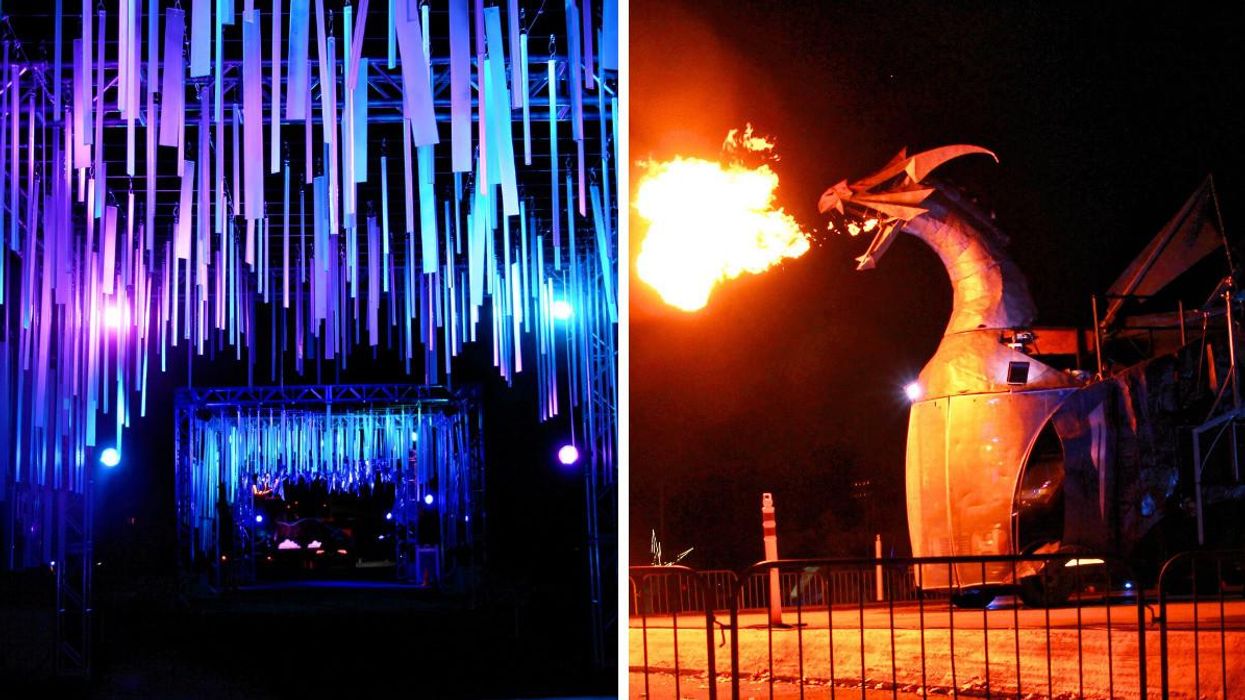 Snow Magic Has Turned Ontario Place Into A Glowing Winter Wonderland & Here's A First Look