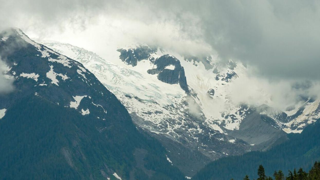 Snowy mountain in B.C.