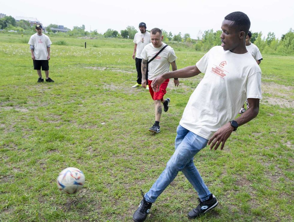 Soccer tournament in Montreal for unhoused players