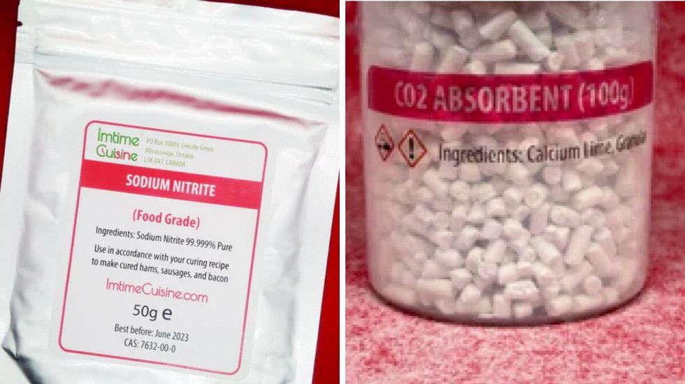 Sodium nitrite recovered by Peel Police.